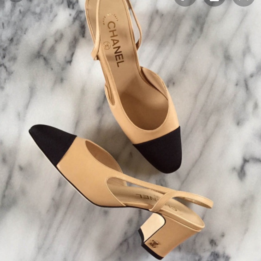 Classic Chanel sling backs